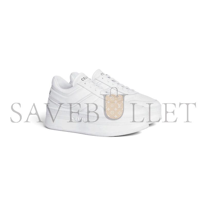 CELINE BLOCK SNEAKERS WITH WEDGE OUTSOLE IN CALFSKIN 346163338C.01OP